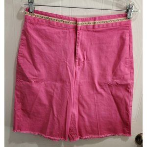 Vintage Real Clothes Saks Fifth Avenue Bermuda Shorts Pink Raw Hem Women's Sz 10